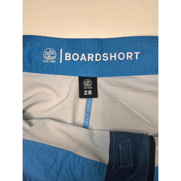 Men's 360 Surf Boardshorts Size 28 Orange Blue - Picture 3 of 3